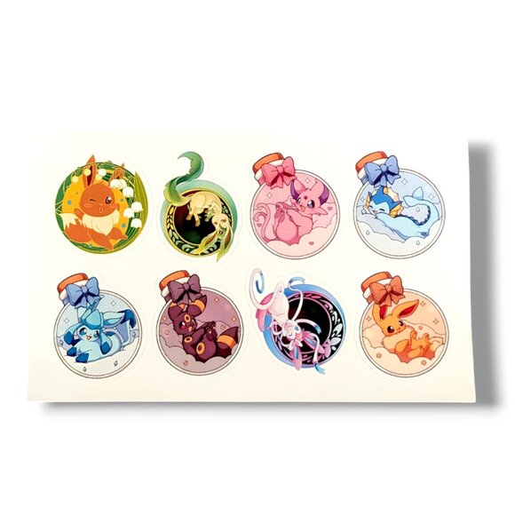 Everon Stickers Pokemon | Office | Eeveelution Pokemon Stickers Eevee Leafeon Espeon ...
